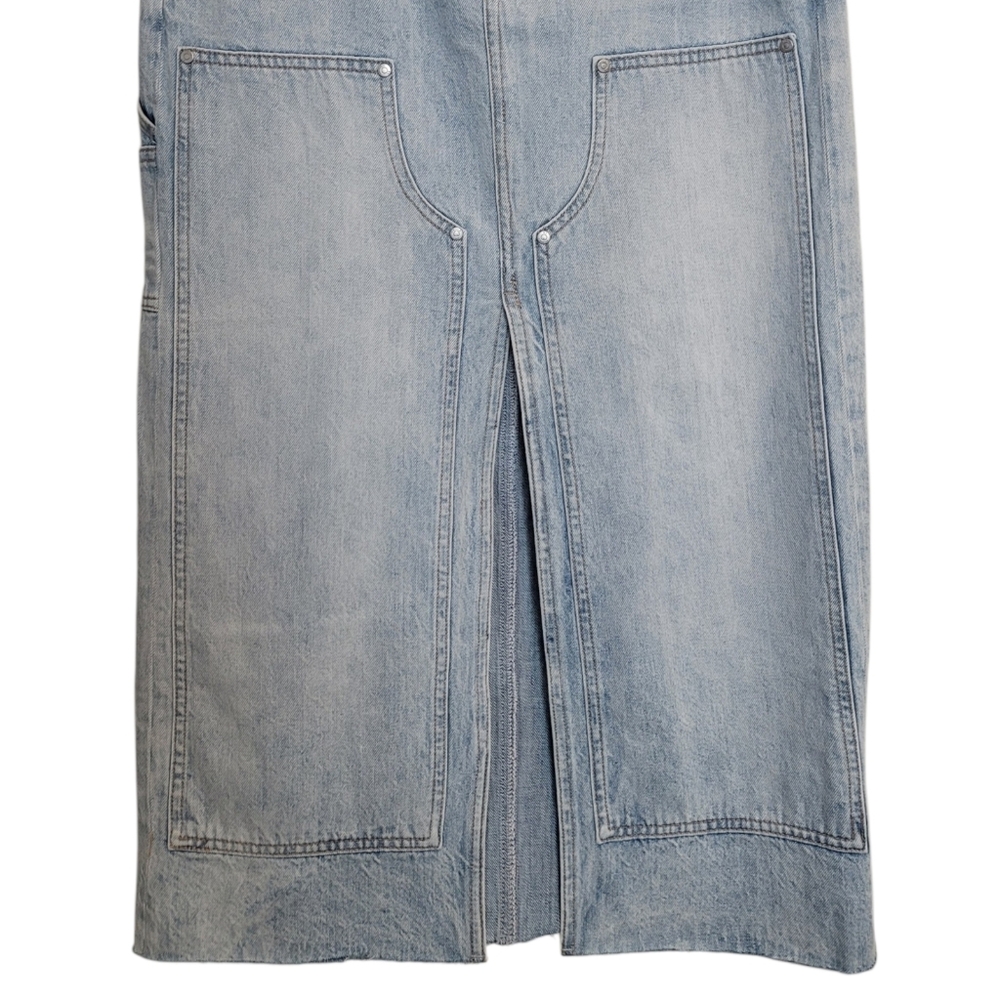 Pistola Alice Denim High Rise Split Front Midi Skirt in Coastal - Size 28 - Picture 10 of 13